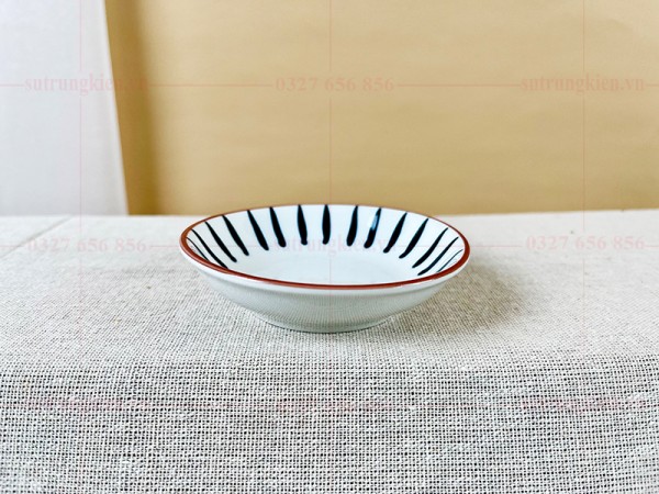 Đĩa chấm trung kiên kẻ sọc