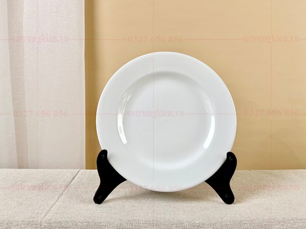 Đĩa sâu lòng trung kiên sứ trắng
